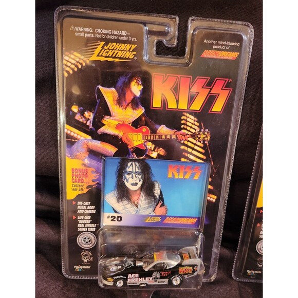 Vintage KISS Johnny Lightning Dragster Cars LOT OF 5 In Box 1997 Rare Toys - Picture 4 of 12